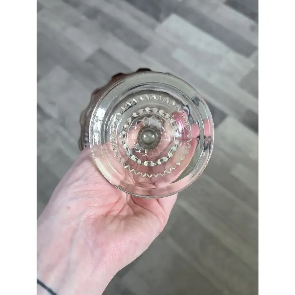 Vintage Tiffin Franciscan King's Crown Red Flash Rim Chalice